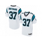 Men's Nike Carolina Panthers #37 Dezmen Southward Elite White NFL Jersey