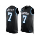 Men's Nike Carolina Panthers #7 Harrison Butker Elite Black Player Name & Number Tank Top NFL Jersey