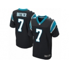 Men's Nike Carolina Panthers #7 Harrison Butker Elite Black Team Color NFL Jersey