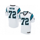 Men's Nike Carolina Panthers #72 Taylor Moton Elite White NFL Jersey