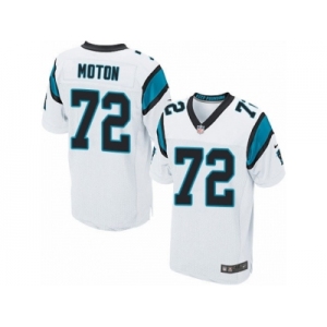 Men's Nike Carolina Panthers #72 Taylor Moton Elite White NFL Jersey