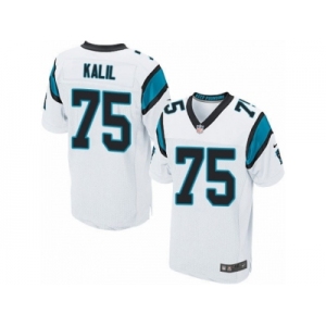 Men's Nike Carolina Panthers #75 Matt Kalil Elite White NFL Jersey