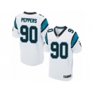 Men's Nike Carolina Panthers #90 Julius Peppers Elite White NFL Jersey