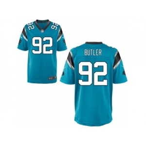 Men's Nike Carolina Panthers #92 Vernon Butler Elite Blue Alternate NFL Jersey