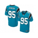 Men's Nike Carolina Panthers #95 Charles Johnson Elite Blue Alternate NFL Jersey