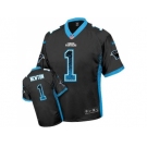 Nike Carolina Panthers #1 Cam Newton Black Team Color Men''s Stitched NFL Elite Drift Fashion Jersey