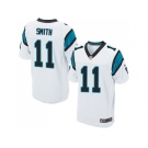 Nike Carolina Panthers #11 Torrey Smith White Men Stitched NFL Elite Jersey