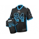 Nike Carolina Panthers #24 Josh Norman Black Team Color Men''s Stitched NFL Elite Drift Fashion Jersey