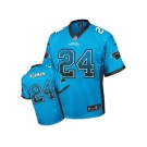 Nike Carolina Panthers #24 Josh Norman Blue JerseyS(Elite Drift Fashion)