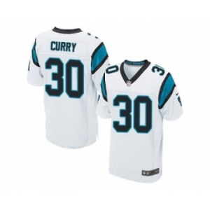 Nike Carolina Panthers #30 Stephen Curry White Men Stitched NFL Jersey