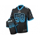 Nike Carolina Panthers #58 Thomas Davis Sr Black Team Color Men''s Stitched NFL Elite Drift Fashion Jersey