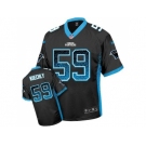 Nike Carolina Panthers #59 Luke Kuechly Black Team Color Men''s Stitched NFL Elite Drift Fashion Jersey