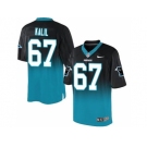 Nike Carolina Panthers #67 Ryan Kalil BlackBlue Men's Stitched NFL Elite Fadeaway Fashion Jersey