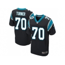 Nike Carolina Panthers #70 Trai Turner Black jerseys(Elite)