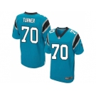 Nike Carolina Panthers #70 Trai Turner blue jerseys(Elite)