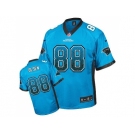 Nike Carolina Panthers #88 Greg Olsen Blue JerseyS(Elite Drift Fashion)