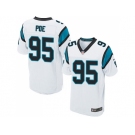 Nike Carolina Panthers #95 Dontari Poe White Men Stitched NFL Elite Jersey