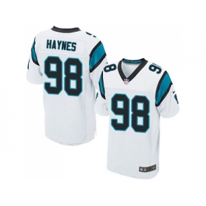 Nike Carolina Panthers #98 Marquis Haynes White Men Stitched NFL Elite Jersey