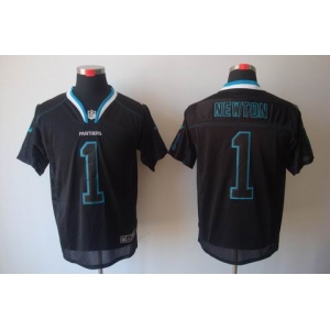 nike nfl jerseys carolina panthers #1 newton black[Elite lights out]