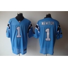 nike nfl jerseys carolina panthers #1 newton blue[elite]