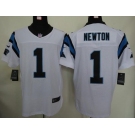 nike nfl jerseys carolina panthers #1 newton white[Elite Jersey]