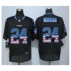 nike nfl jerseys carolina panthers #24 norman black[Elite USA flag fashion]