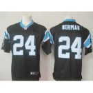 nike nfl jerseys carolina panthers #24 norman black[Elite]