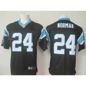 nike nfl jerseys carolina panthers #24 norman black[Elite]