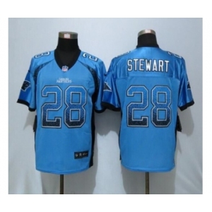 nike nfl jerseys carolina panthers #28 stewart Blue[Elite drift fashion]