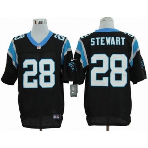 nike nfl jerseys carolina panthers #28 stewart black[elite]