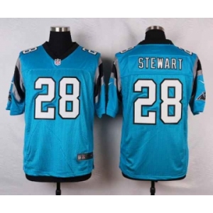 nike nfl jerseys carolina panthers #28 stewart blue[Elite]