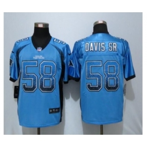 nike nfl jerseys carolina panthers #58 thomas davissr Blue[Elite drift fashion]