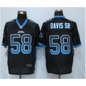 nike nfl jerseys carolina panthers #58 thomas davissr black[Elite drift fashion]