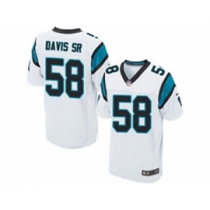 nike nfl jerseys carolina panthers #58 thomas davissr white[Elite]