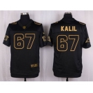 nike nfl jerseys carolina panthers #67 kalil black gold collection[Elite]