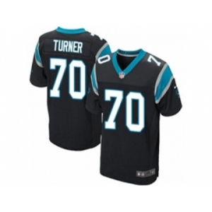 nike nfl jerseys carolina panthers #70 trai turner black[Elite]