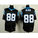 nike nfl jerseys carolina panthers #88 olsen black[Elite]