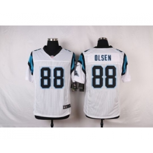 nike nfl jerseys carolina panthers #88 olsen white[Elite]