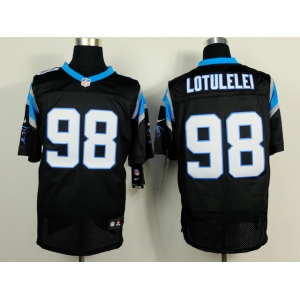 nike nfl jerseys carolina panthers #98 lotulelei black[Elite]