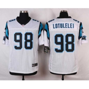 nike nfl jerseys carolina panthers #98 lotulelei white[Elite]