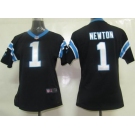 Nike women nfl jerseys Carolina Panthers #1 newton black[nike]