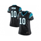 Women Nike Carolina Panthers #10 Corey Brown Black Team Color Stitched Jersey