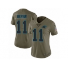 Women Nike Carolina Panthers #11 Brenton Bersin Limited Olive 2017 Salute to Service NFL Jersey