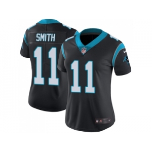 Women Nike Carolina Panthers #11 Torrey Smith Black Team Color Stitched NFL Vapor Untouchable Limited Jersey