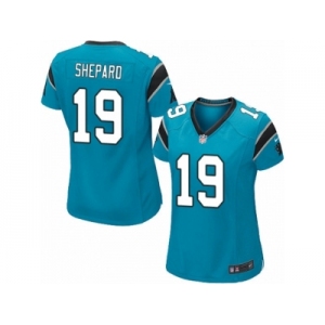 Women Nike Carolina Panthers #19 Russell Shepard Game Blue Alternate NFL Jersey