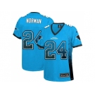 Women Nike Carolina Panthers #24 Josh Norman Blue JerseyS(Drift Fashion)