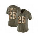 Women Nike Carolina Panthers #26 Daryl Worley Limited Olive Gold 2017 Salute to Service NFL Jersey