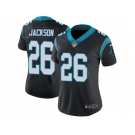 Women Nike Carolina Panthers #26 Donte Jackson Black Team Color Stitched NFL Vapor Untouchable Limited Jersey