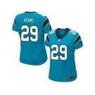 Women Nike Carolina Panthers #29 Mike Adams Game Blue Alternate NFL Jersey