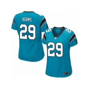 Women Nike Carolina Panthers #29 Mike Adams Game Blue Alternate NFL Jersey